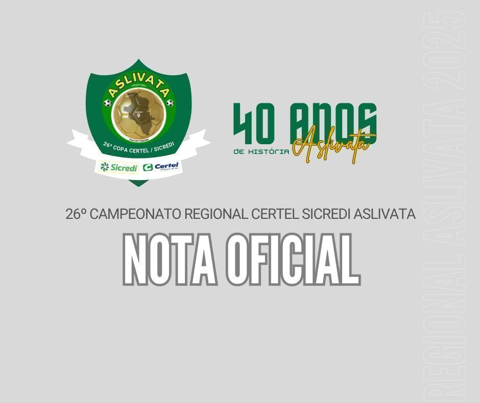 Liberada Nota Oficial 15/2025 do Campeonato Regional Certel / Sicredi - Veteranos